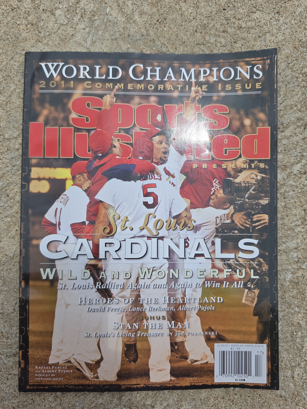 2011 St. Louis Cardinals World Champions Sports Illustrated Collector Magazine